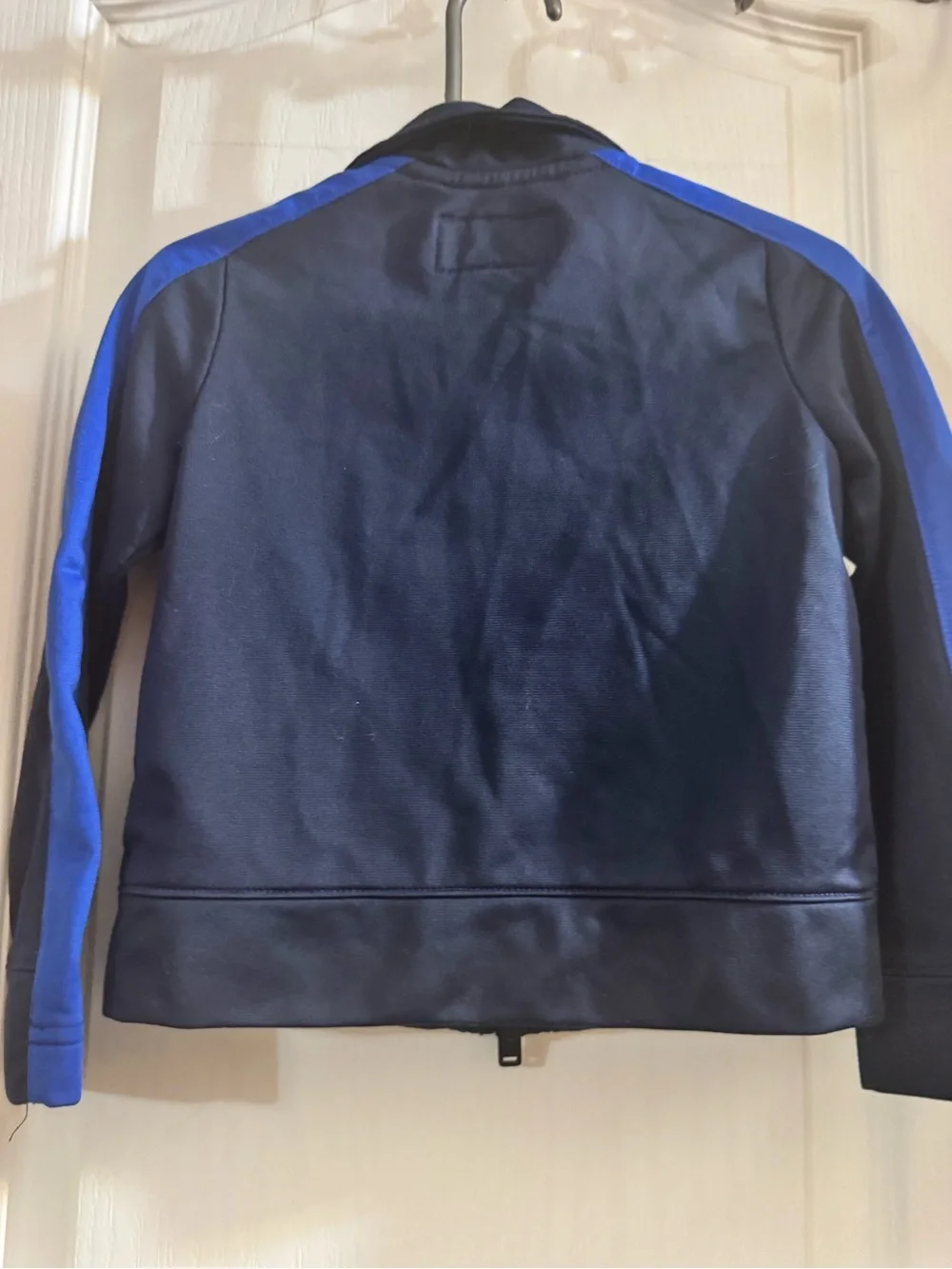 Jordan Kids Navy Blue Jacket with Royal Blue and White Stripes